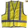 FLURO SAFETY VEST LARGE  REFLECT BAND