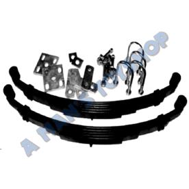 SPRING KIT 6 LEAF SHACKLED 8MM & HANGERS