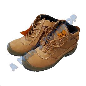 SAFETY CAP BOOT ZIP/LACEUP SIZE 10 WHEAT