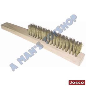 WIRE HAND BRUSH 4 ROW BRASS BRUMBY