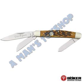 NLA* KNIFE BOKER STOCKMAN BROWN JIGGED H