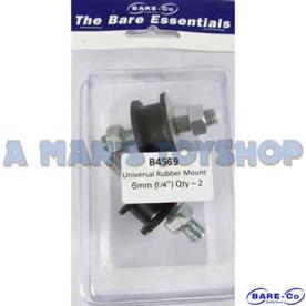RUBBER MOUNTS 1/4 THREAD EACH END