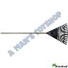 RAKE FAN HEAD 600MM WIDE WOOD HANDLE