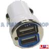 TWIN USB 12V CHARGER 1 AMP CIG PLUG WHIT