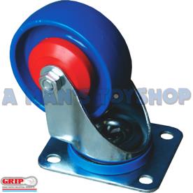 NLA* CASTOR 125MM SWIVEL PP CORE BLUE NY