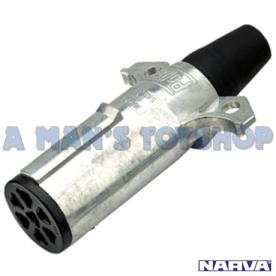 TRAILER PLUG 7 PIN ROUND METAL HEAVYDUTY