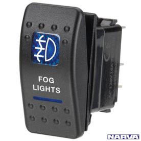 ROCKER SWITCH BLUE FOG LIGHT 12V ON/OFF