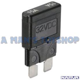 CIRCUIT BREAKER LCD FUSE 10-32VOLT 15 A