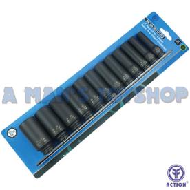 IMPACT DEEP SOCKET SET 6PT 3/8" 8-22MM