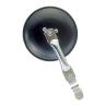 MIRROR ROUND CLAMP ON TYPE BLACK METAL