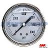 PRESSURE GAUGE 6000PSI REAR1/4BSP THREAD