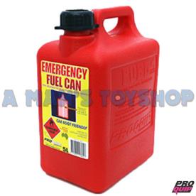 JERRY CAN 5 LITRE RED PLASTIC PROQUIP