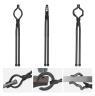 BLACKSMITHS TONG 3 PIECE SET 460MM LONG