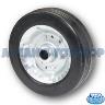 RUBBER JOCKEY WHEEL STEEL HUB 200MM