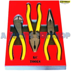 PLIER SET 3 PIECE WITH TRAY INSERT KC