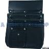 NAIL BAG BLACK 3 LARGE POCKETS 220X300MM