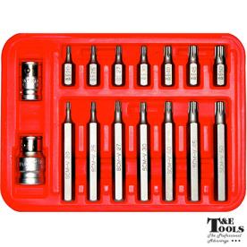 TORX PLUS SPLINE  3/8DR SET 16 PCE T10