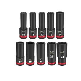 10P ½ 6 POINT MET DEEP IMPACT SOCKET SET