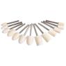 POLISHING POINT SET WHITE FELT MOUNTED