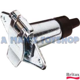 TRAILER PLUG MOUNT FEMALE 6 PIN METAL