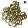 BRASS PLATED 10MM GROMMETS 100 PIECE