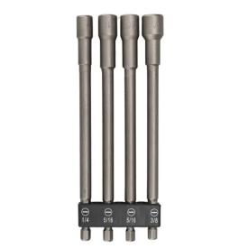 MAGNETIC NUTDRIVER BIT SET 150MM 4 PIECE