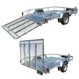 MOWER TRAILER BEAVER TAIL 10X6 W/RAMPS