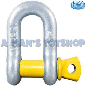 DEE SHACKLE 8MM 5/16" RATED 750KG