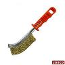 BRUSH HAND CR BRASS ORANGE PLAST. HANDLE