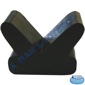 BOAT V BLOCK RUBBER 100MMX15MM BLACK