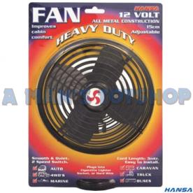 FAN 12 VOLT 2 SPEED METAL BALL MOUNT