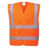 HI-VIS TWO BAND SAFETY VEST-ORA 2XL/3XL