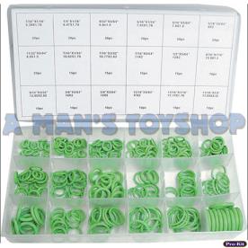 AIR CON O RING SET 420 PCS HNBR GREEN