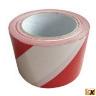 BARRIER TAPE RED/WHITE 75MM X 100 METRE