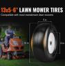 MOWER WHEEL & RIM 330MM X127MM FLAT FREE