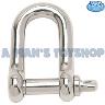 D SHACKLE 8MM STAINLESS