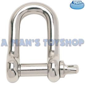 D SHACKLE 6MM STAINLESS STEEL