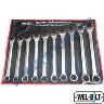 JUMBO AF RING OPEN SPANNER SET 10 PIECE