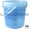 PLASTIC PAIL BUCKET 5  LITRE WITH LID