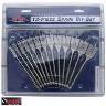 SPADE BIT SET METRIC 1/4" SHANK 13 PCS