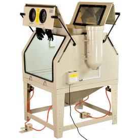 SANDBLASTER DUAL STATION CABINET 2 PEDAL