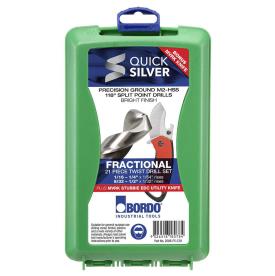 DRILL SET 21 PIECE 1/6-1/2 SPLIT POINT