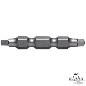 DOUBLE END BIT 1/4 DR X 45MM LONG SQ2