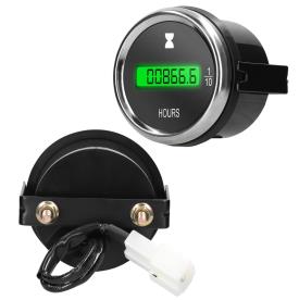 DIGITAL HOUR METER 52MM MOUNT 12/24V