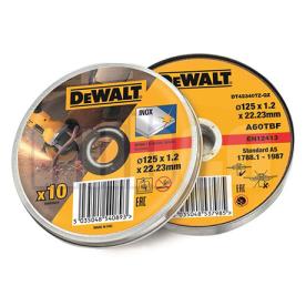 10 PK,125MM X 1MM DeWALT CUT OFF WHEELS