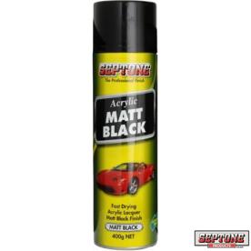 ACRYLIC MATT BLACK 400G SPRAY CAN