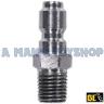 QUICK COUPLER PLUG 3/8NPT MALE STAINLESS