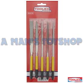 FILE SET 5 PCE DIAMOND GRIT 180MM LONG