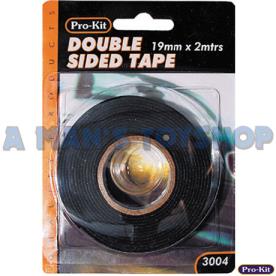 TAPE DOUBLE-SIDED 2M X 19MM X 1MM