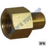 BRASS ADAPTOR M&F 1/8 M X 1/8 F